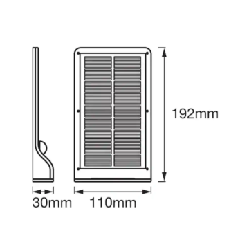 Osram Güneş Enerjili (Solar) Hareket Sensörlü Led Armatür 3 W.