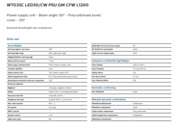 PHILIPS WT035C SLIM LED ETANJ ARMATÜR