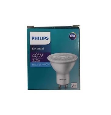 PHILIPS ESSENTIAL LED AMPUL 3.2W GU10 (6500K) BEYAZ