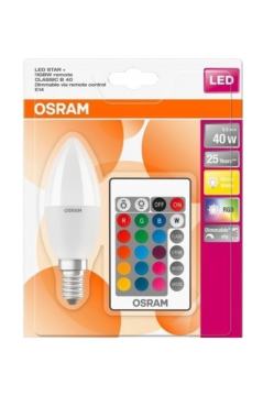 OSRAM 5,5W RGB DİMLENEBİLİR KUMANDALI E14 LED AMPUL