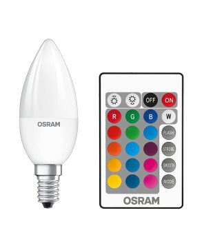 OSRAM 5,5W RGB DİMLENEBİLİR KUMANDALI E14 LED AMPUL