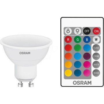 OSRAM 4,5W RGB DİMLENEBİLİR KUMANDALI GU10 LED AMPUL