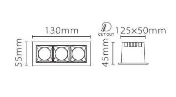 JUPITER LS494 S 3'li LED Spot (3000K)