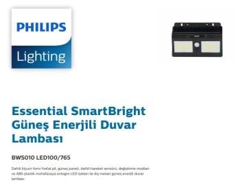 Philips Solar Aplik Armatür BWS010 LED100/765 10W 6500K