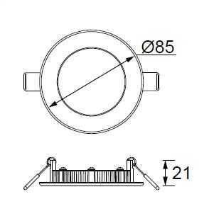 JUPITER 6W LD471 Slim LED Panel