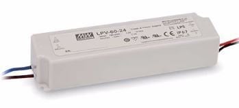 MEANWELL LPV-60-24 60W 24VDC IP67 LED DRIVER