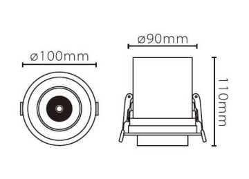 JUPITER LD502 Hareketli S.A LED Spot (3000K)