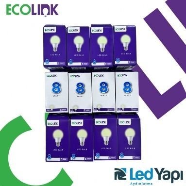 ECOLINK 8 WATT E27 LED AMPUL 720 LUMEN