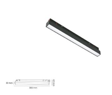 48V MAGNET  10 W LİNEER SPOT