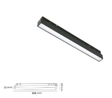 48V MAGNET  20 W LİNEER SPOT