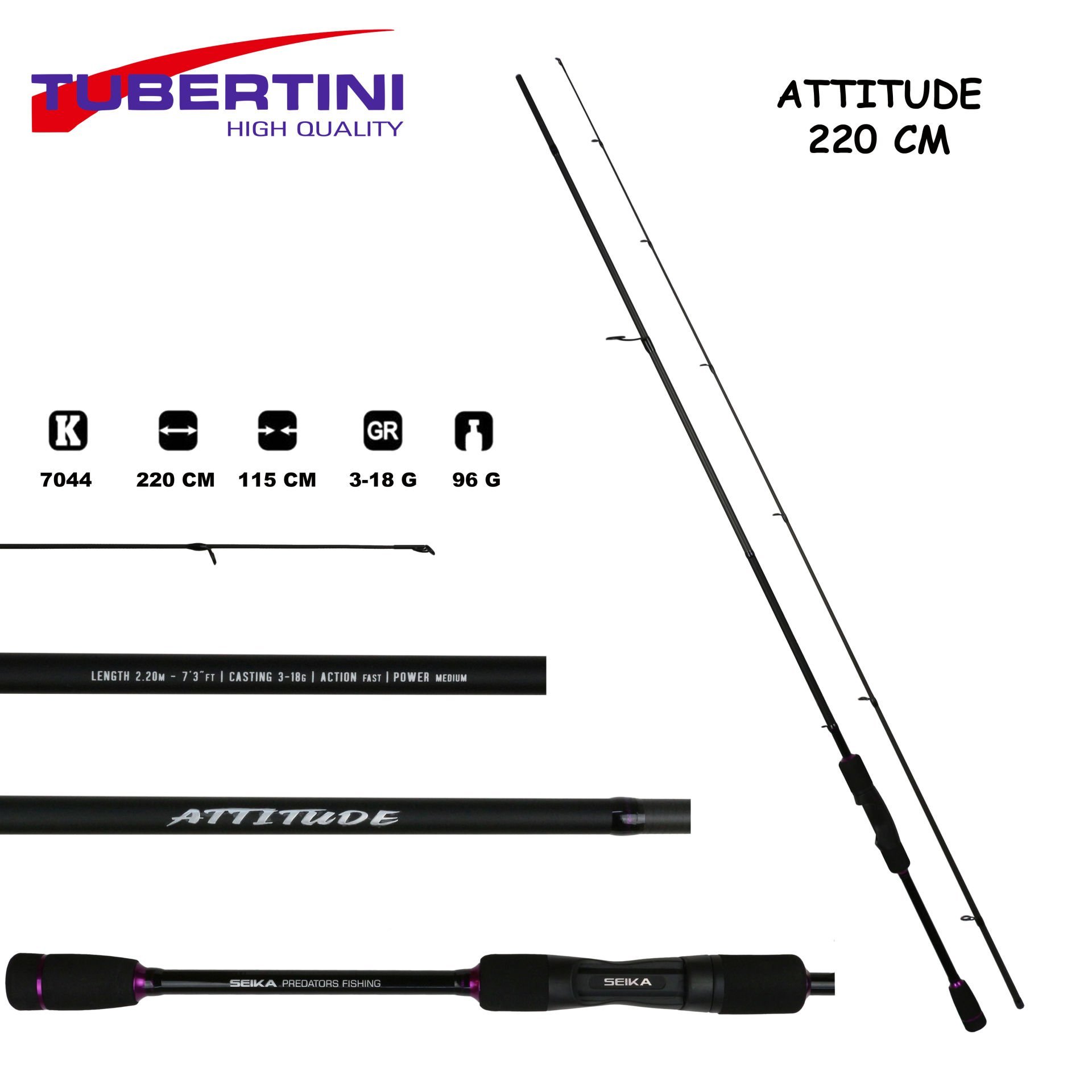 Attitude 220 Cm Kamış 3-18 Gr