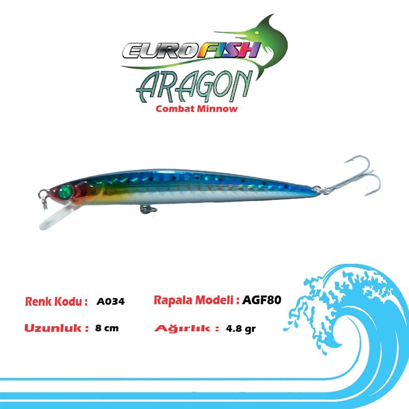 Eurofish Aragon Maket Balık 8 cm A034