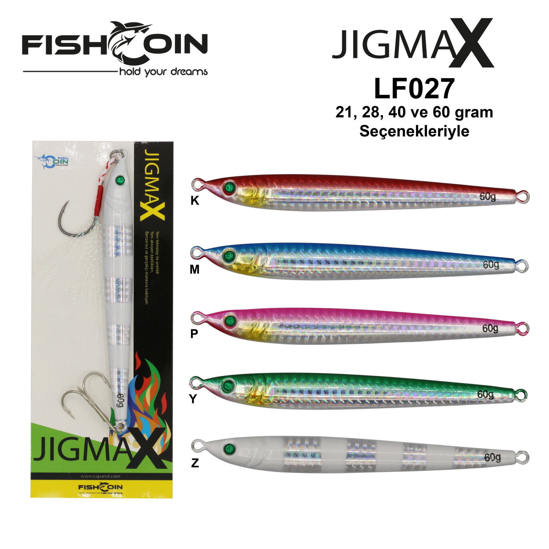 Fishcoin Jigmax LF027 Y - 60 gr