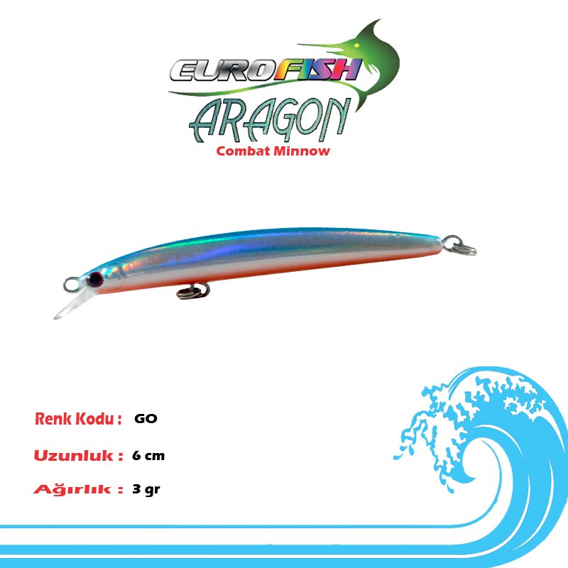Eurofish Aragon Maket Balık 6 cm GO