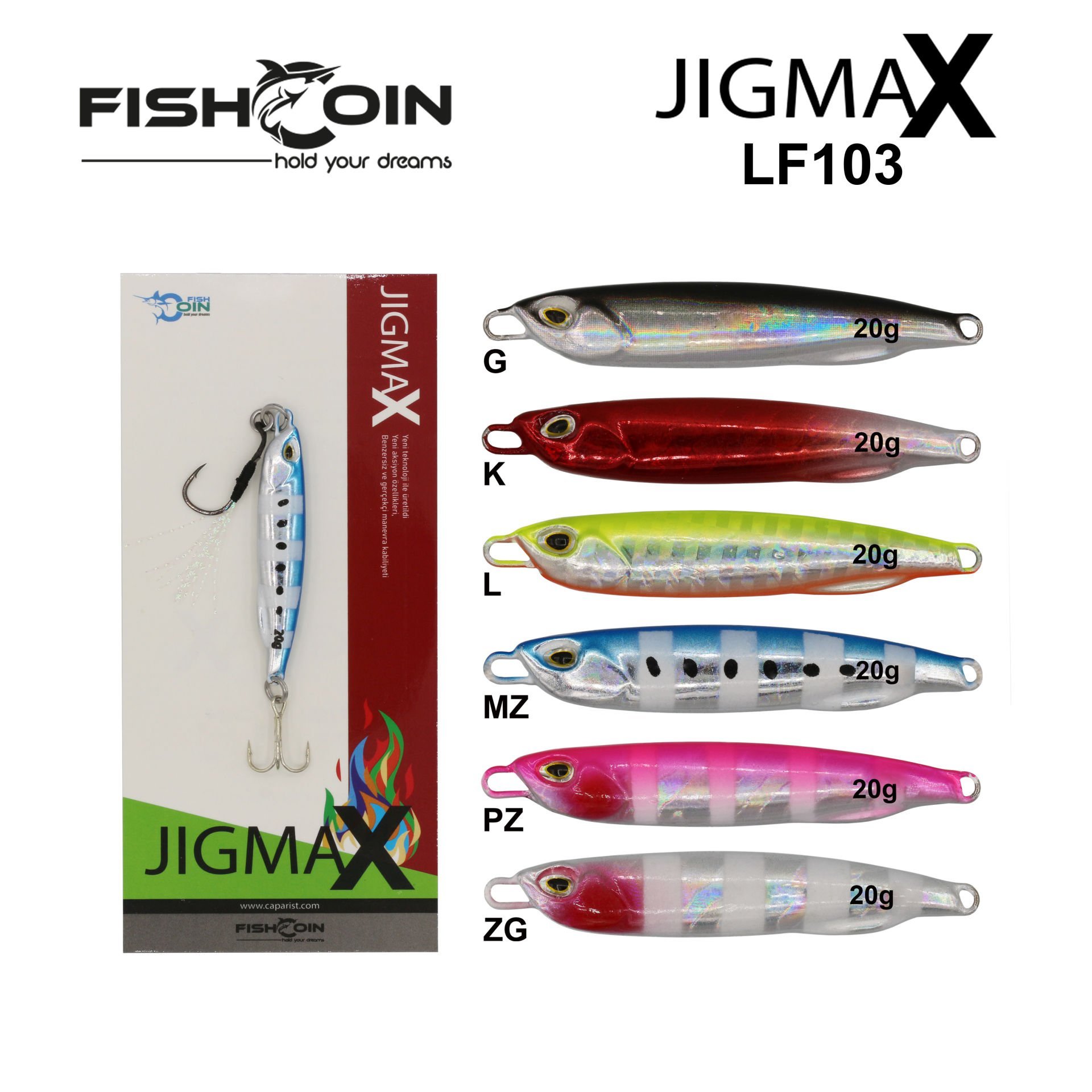 Fishcoin Jigmax LF103 ZG - 60 g