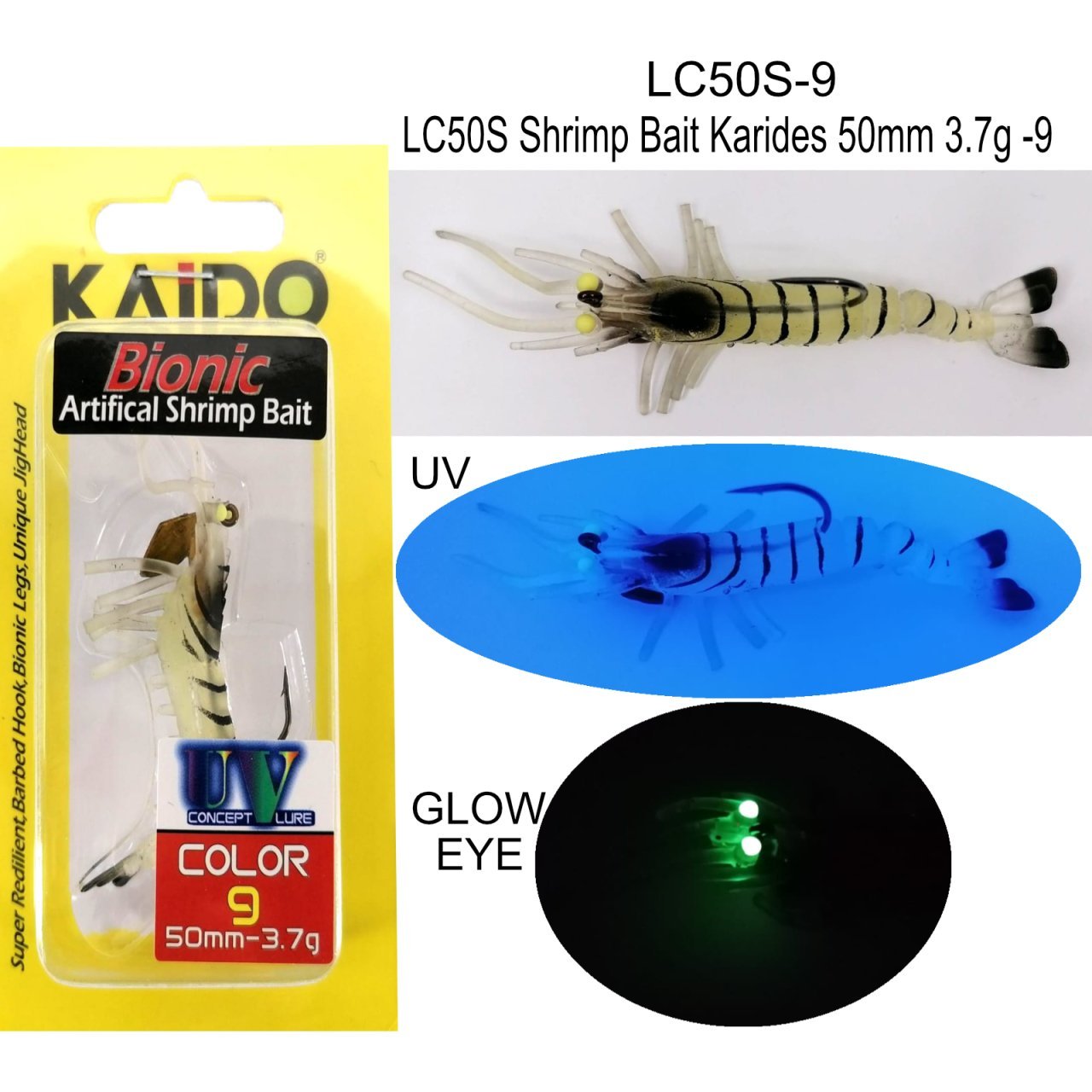 LC50S Shrimp Bait Karides 50mm 3.7gr 9