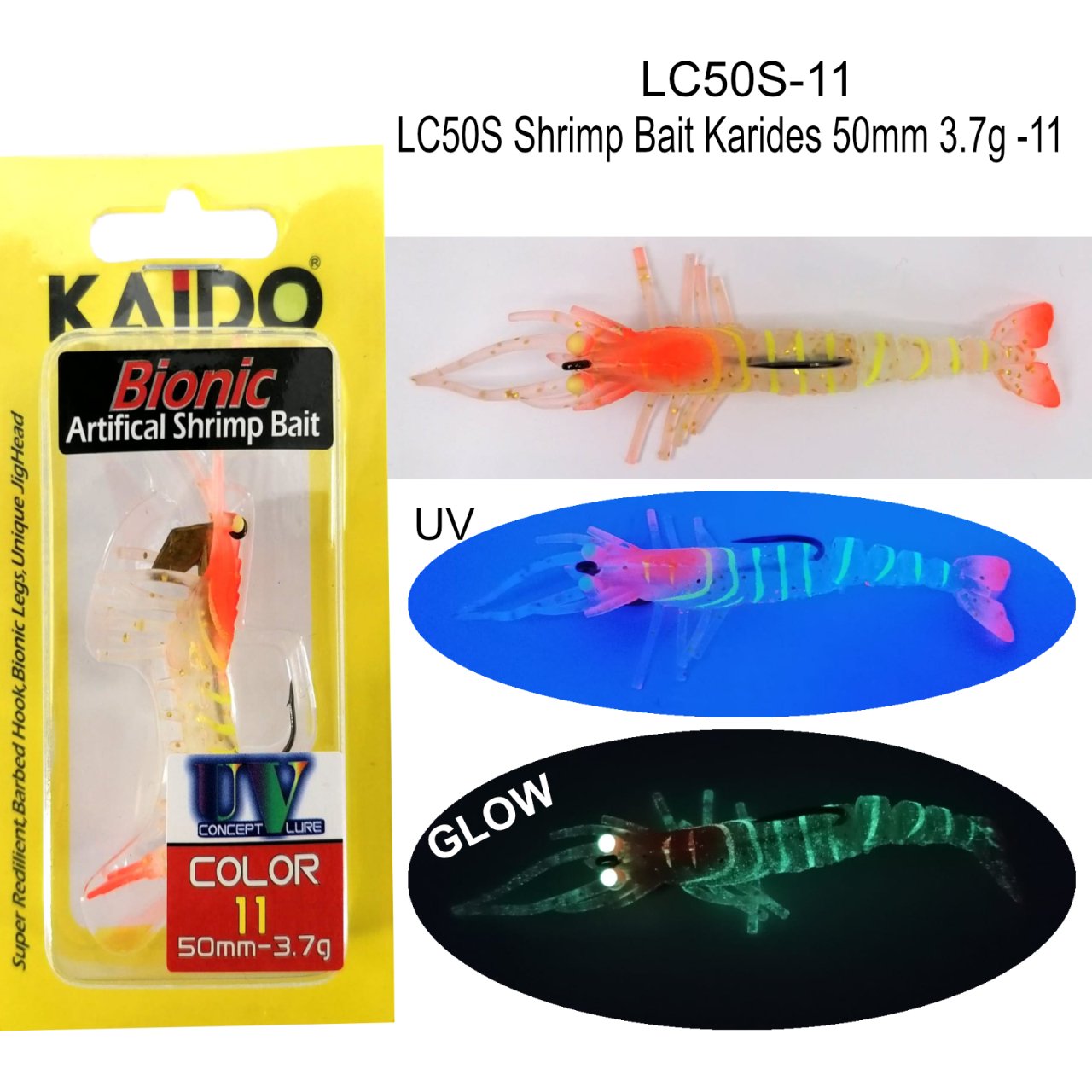 LC50S Shrimp Bait Karides 50mm 3.7gr 11