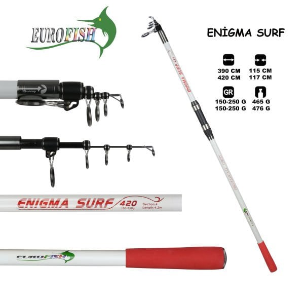 Eurofish Enigma Surf 150-250 gr Surf Kamışı Red