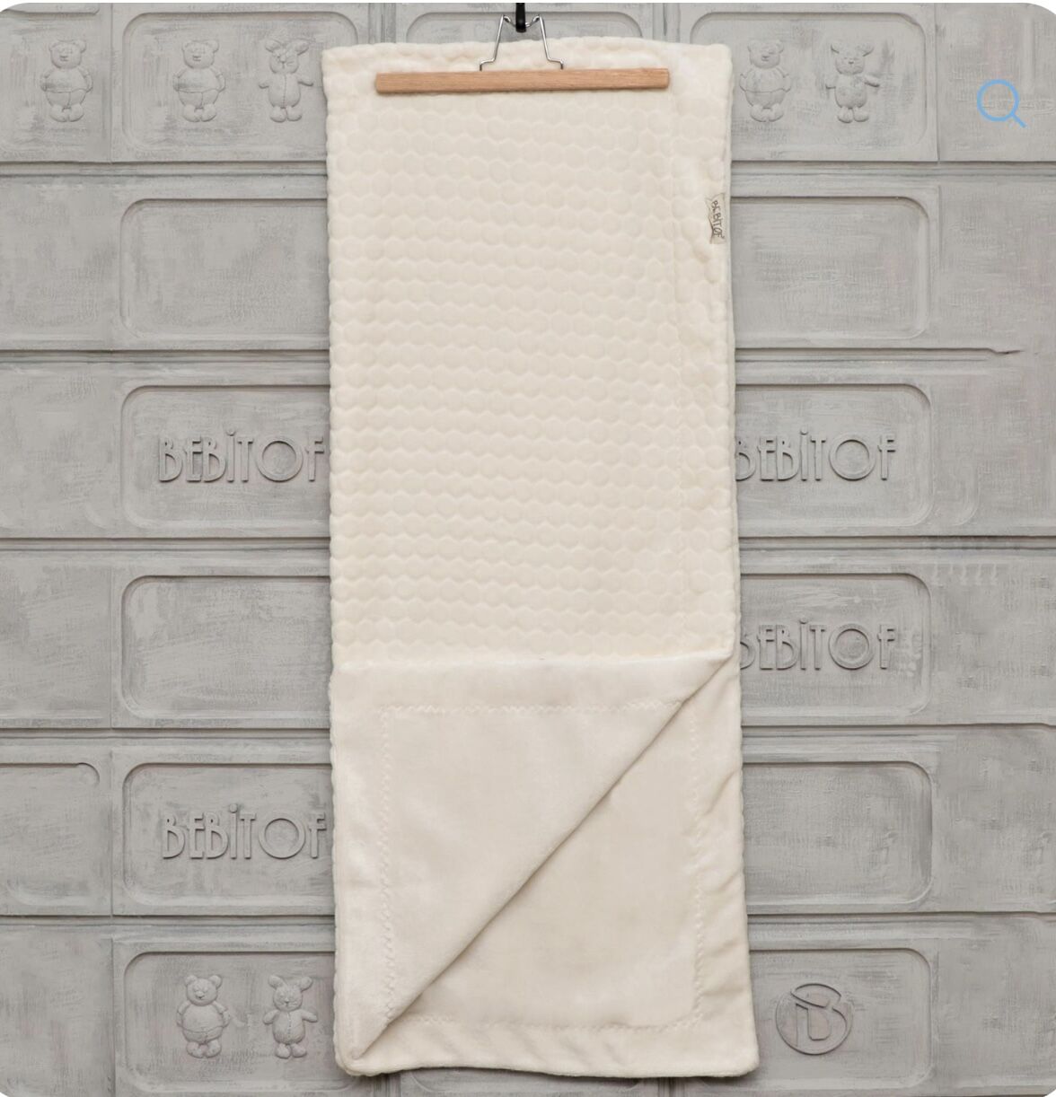 Ekru Wellsoft Battaniye- 95x105 cm
