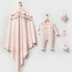 Pembe Organik Triko Hastane Çıkışı- 5 Parça