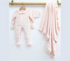 Organik Triko Pembe Hastane Çıkışı- 5 Parça