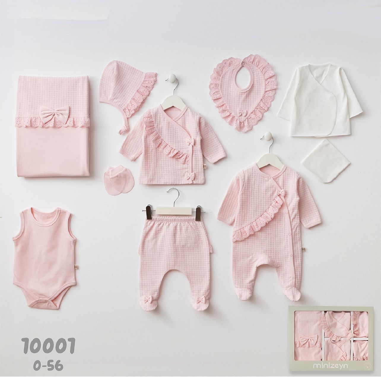 Pembe Fırfırlı Kız Hastane Çıkışı- 10 Parça- 0.3 Ay