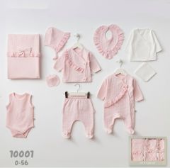 Pembe Fırfırlı Kız Hastane Çıkışı- 10 Parça- 0.3 Ay