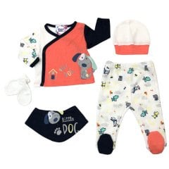 Turuncu Baby Dog Zıbın Seti- 0.3 ay