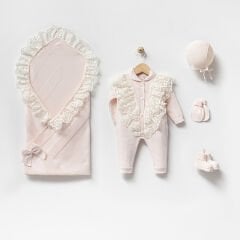 Organik Triko Pembe Hastane Çıkışı- 5 Parça