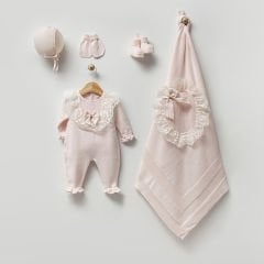 Organik Triko Pembe Hastane Çıkışı- 5 Parça