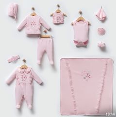 Pembe Çiçek İşleme Hastane Çıkışı- 10 Parça