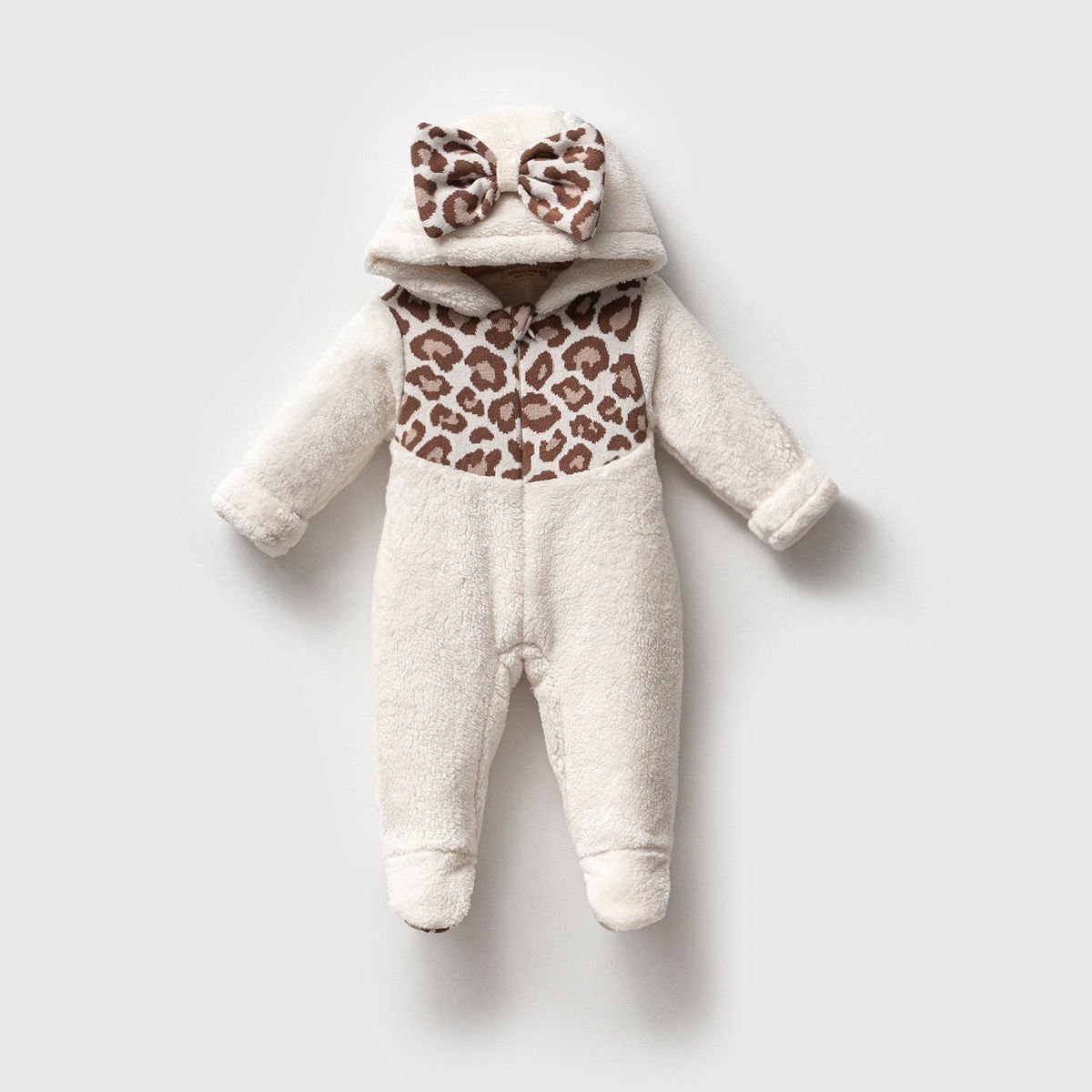 Leopar Detaylı Welsoft Tulum