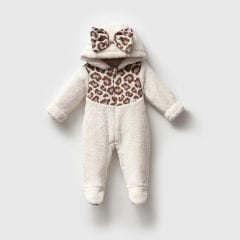 Leopar Detaylı Welsoft Tulum