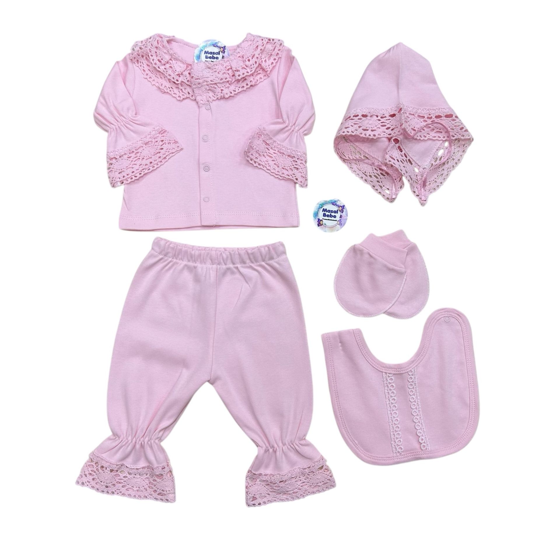 Pembe Küpür Detaylı Hastane Çıkışı- 5 Parça