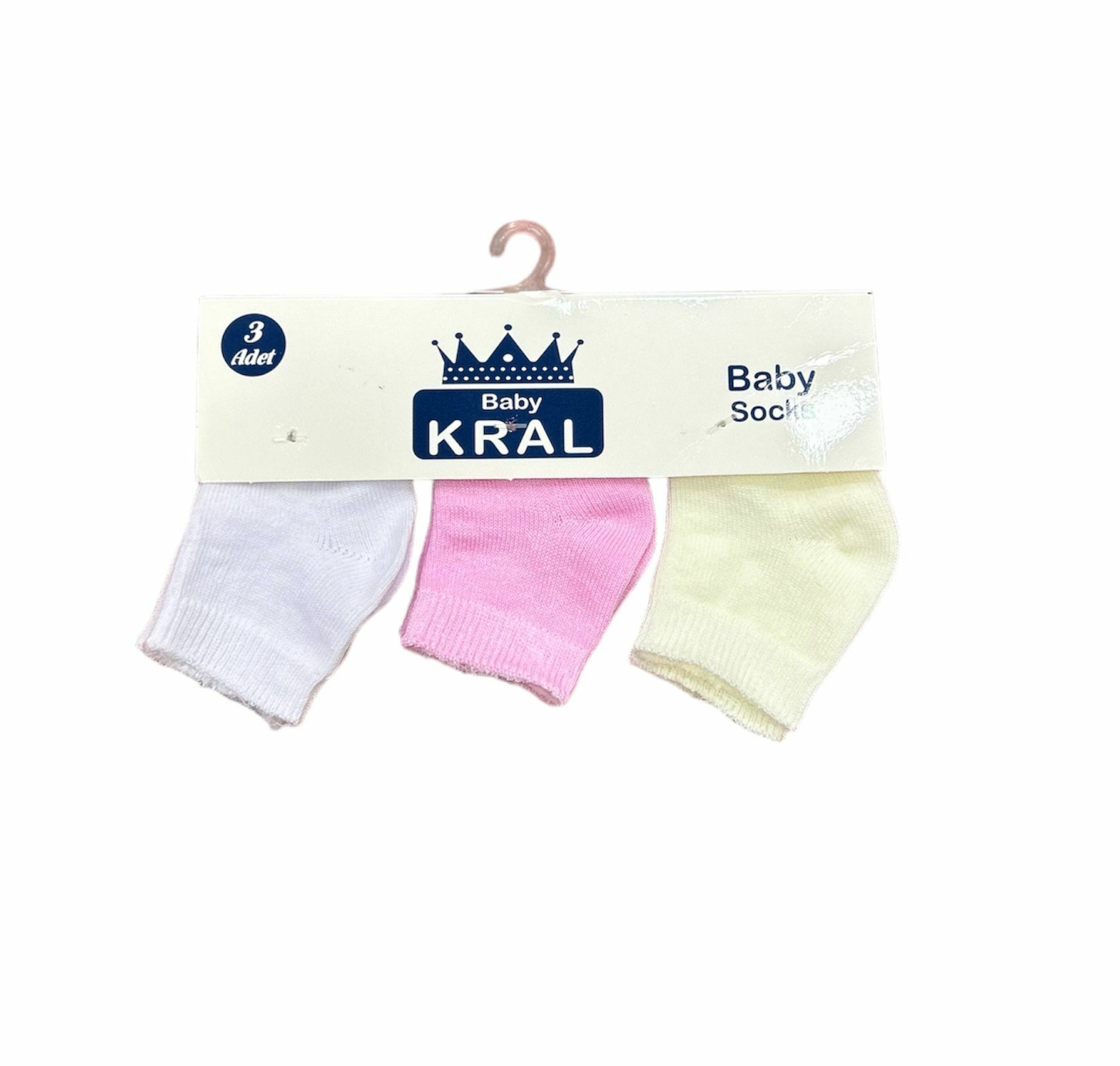 3 lü Bebe Çorabı- 0-6 ay