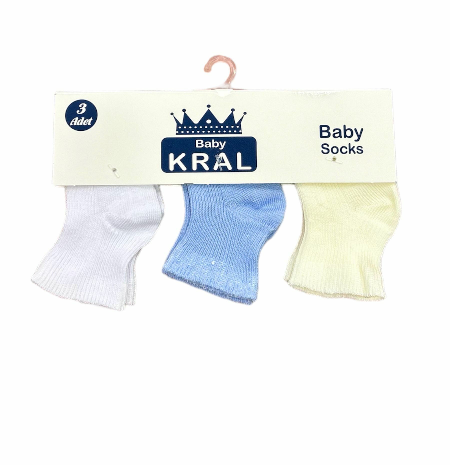 3 lü Bebe Çorabı- 0-6 ay
