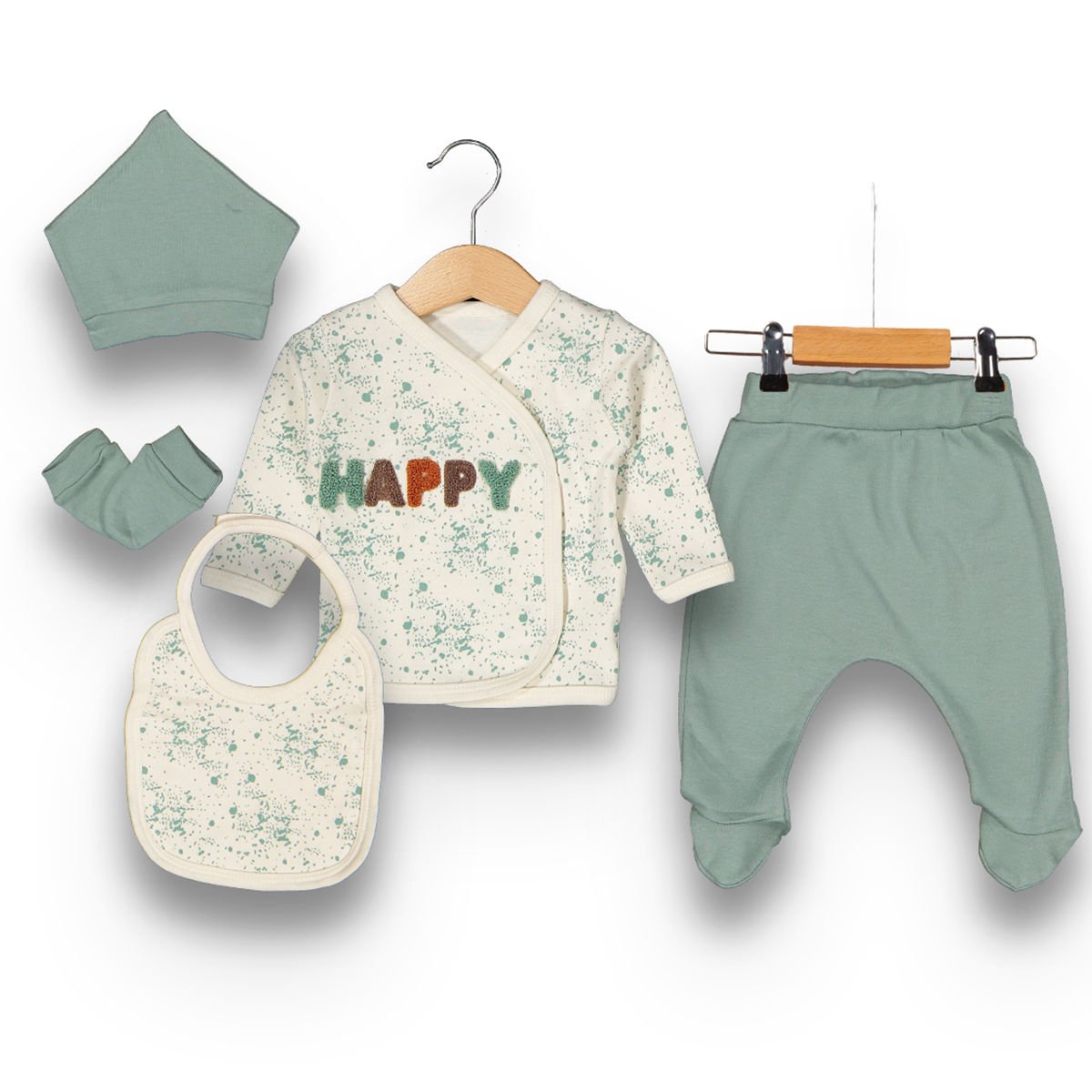 Happy Yazılı Set- 5 Parça- 0.3 Ay