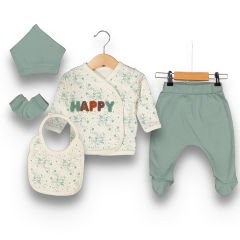 Happy Yazılı Set- 5 Parça- 0.3 Ay