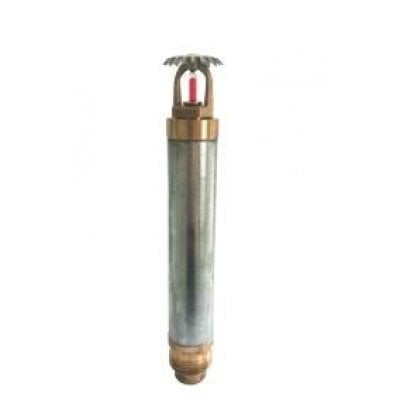 Upright Kuru Tip Sprinkler Hızlı Tepkimeli 1/2”NPT Pirinç 200 mm (L) 68 °C