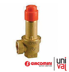 Giacomini 1/2'' 3 Bar Sabit Basınçlı Membranlı Emniyet Ventili