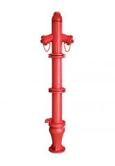 DN 100 Yer Üstü Yangın Hidrantı (Çelik + Döküm) 1180 mm DN 100 Dirsek