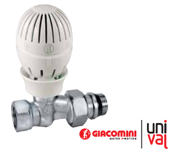Giacomini 1/2'' Düz Termostatik Radyatör Vanası