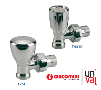 Giacomini Krom Köşe Radyatör Vanası Tip : T25C