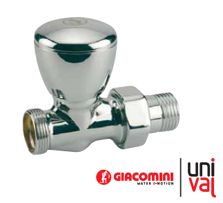 Giacomini Düz Krom Radyatör Vanası Tip : T432C