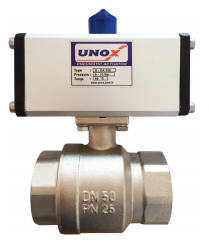 Unox 11/2'' Pnömatik Aktüatörlü Prinç Küresel Vana