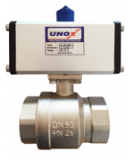Unox 11/2'' Pnömatik Aktüatörlü Prinç Küresel Vana