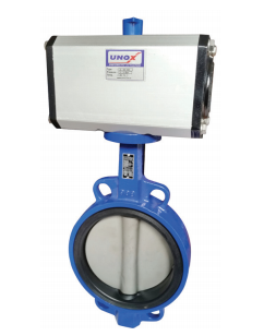 Unox DN300 Pnömatik Aktüatörlü Wafer Kelebek Vana