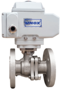 Unox Elektrik Aktüatörlü İki Parçalı Flanşlı Vana