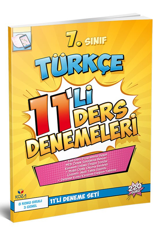 7. Sınıf Türkçe 11'Li Deneme Seti