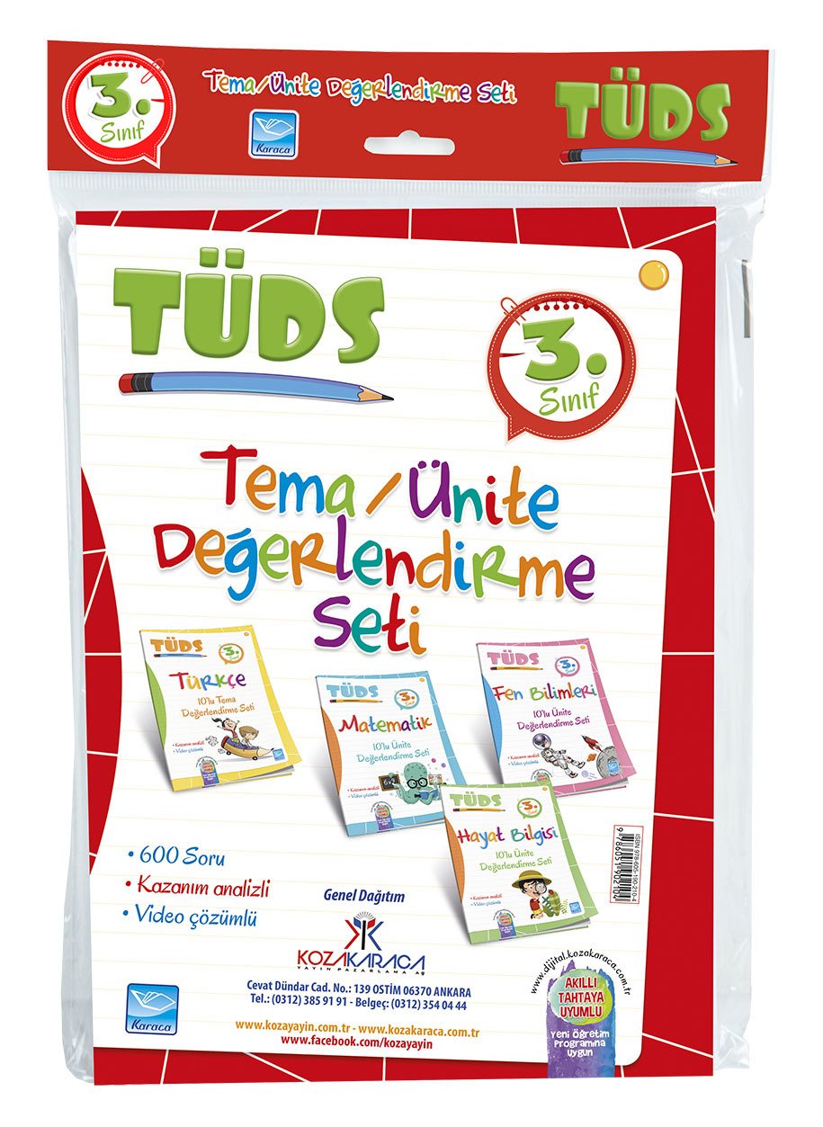 3. Sınıf TÜDS Tema/Ünite Değerlendirme Sınav Seti
